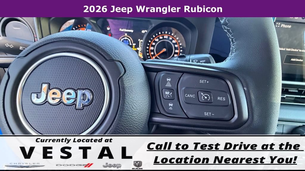 New 2026 Jeep Wrangler Unlimited Rubicon w/ Whitecap Package AWD/4WD image 47