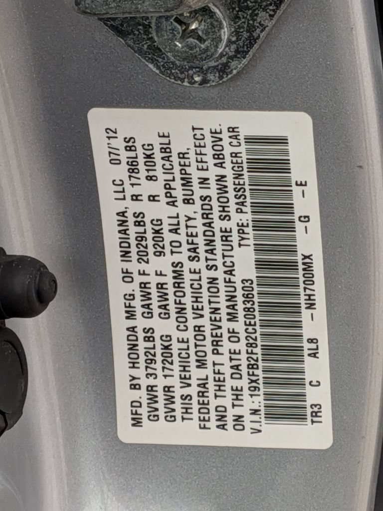 Used 2012 Honda Civic EX image 34