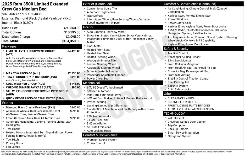 Used 2025 RAM 3500 Limited AWD/4WD image 38