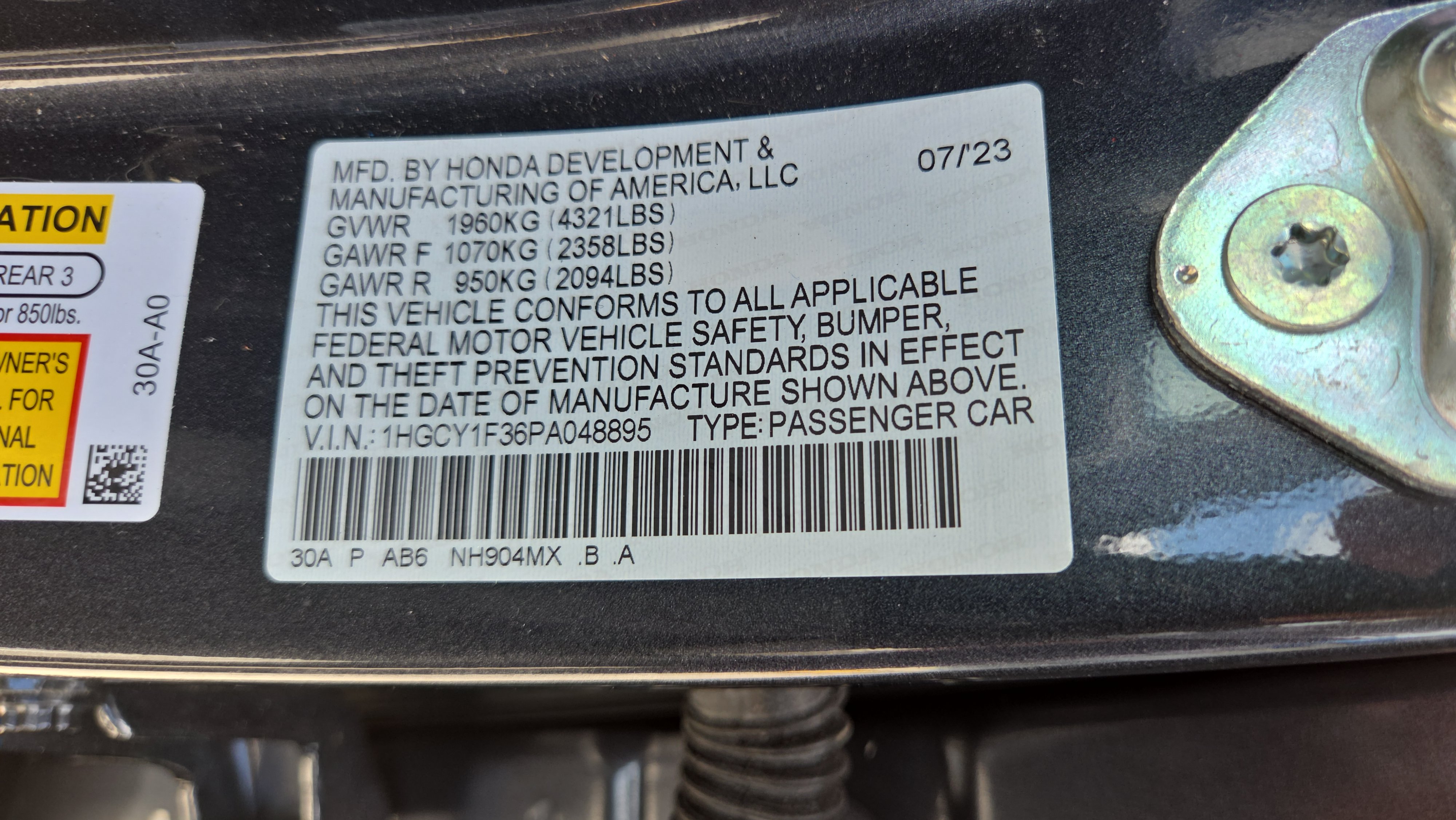 Used 2023 Honda Accord EX image 19