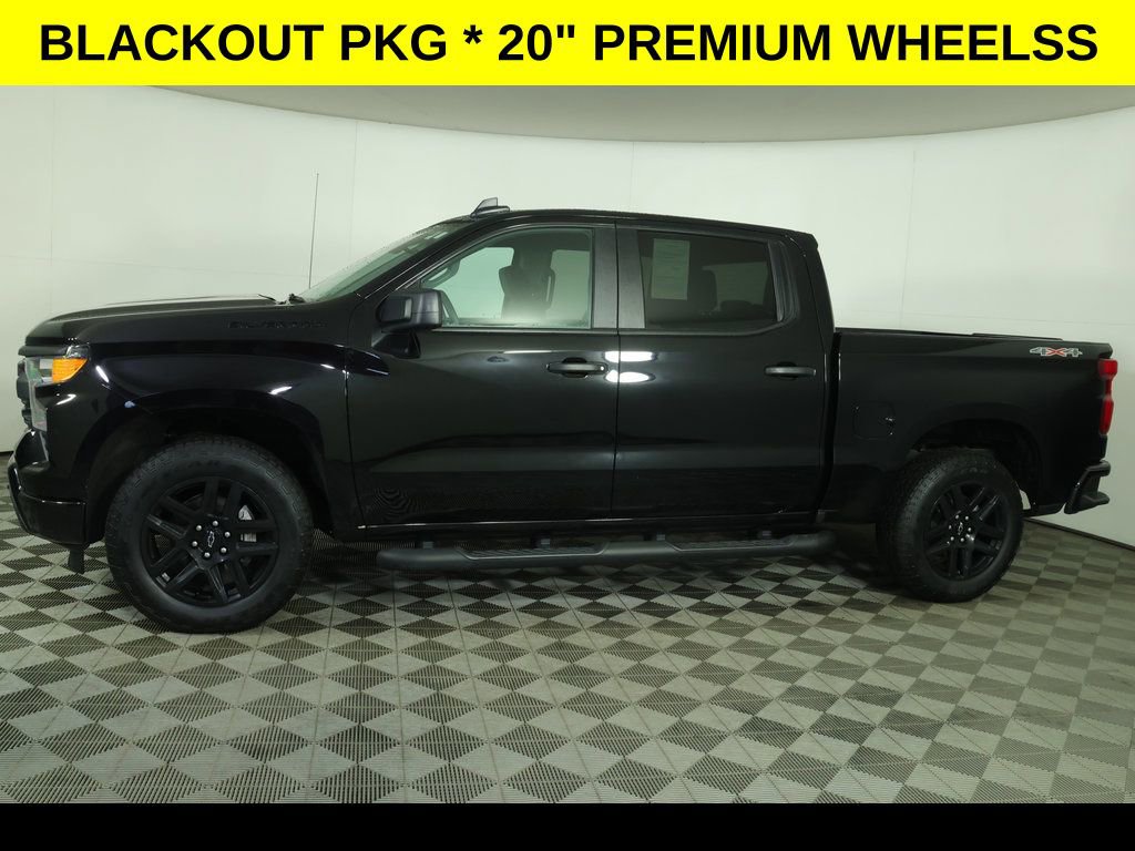 Used 2023 Chevrolet Silverado 1500 Custom w/ 2.7L Blackout Package AWD/4WD image 6