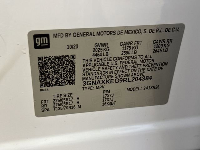Certified 2024 Chevrolet Equinox LT w/ LPO, Floor Liner Package image 29