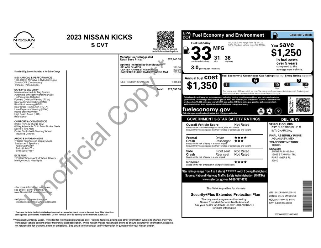 Used 2023 Nissan Kicks S image 7