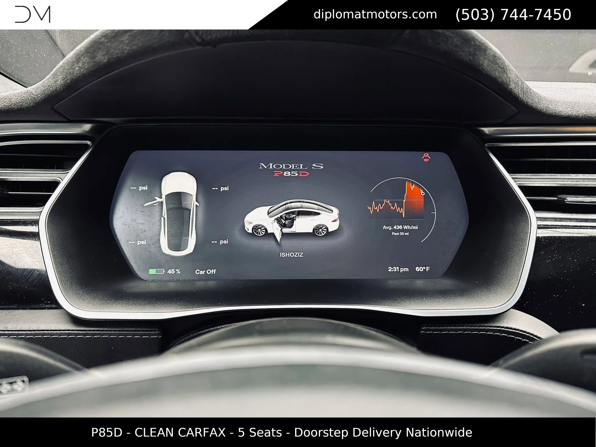 Used 2014 Tesla Model S P85D AWD/4WD image 32