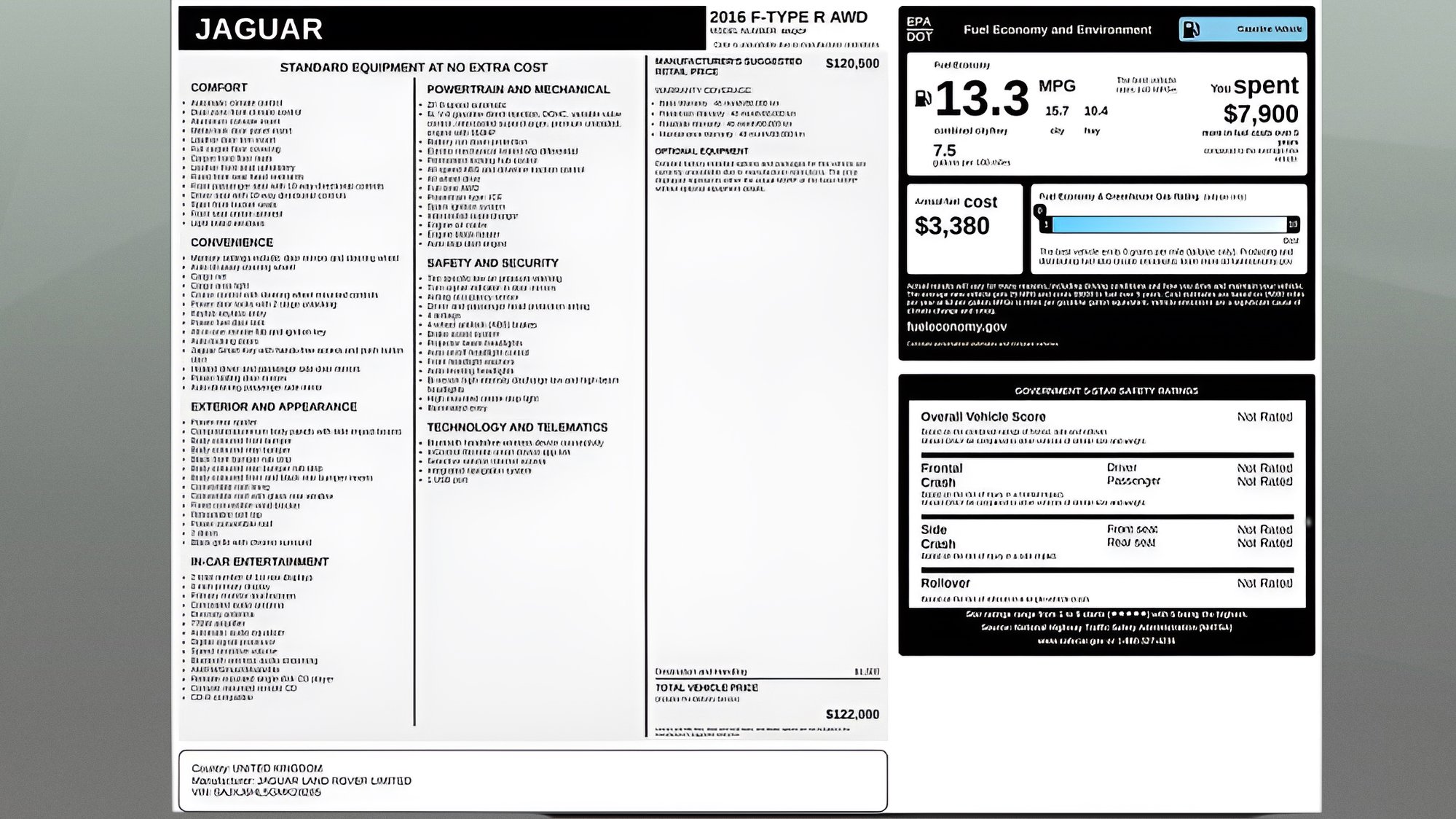 Used 2016 Jaguar F-TYPE R image 27