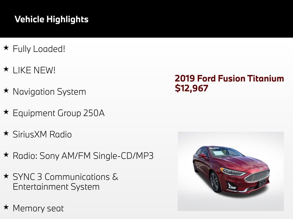 Used 2019 Ford Fusion Titanium AWD/4WD image 4