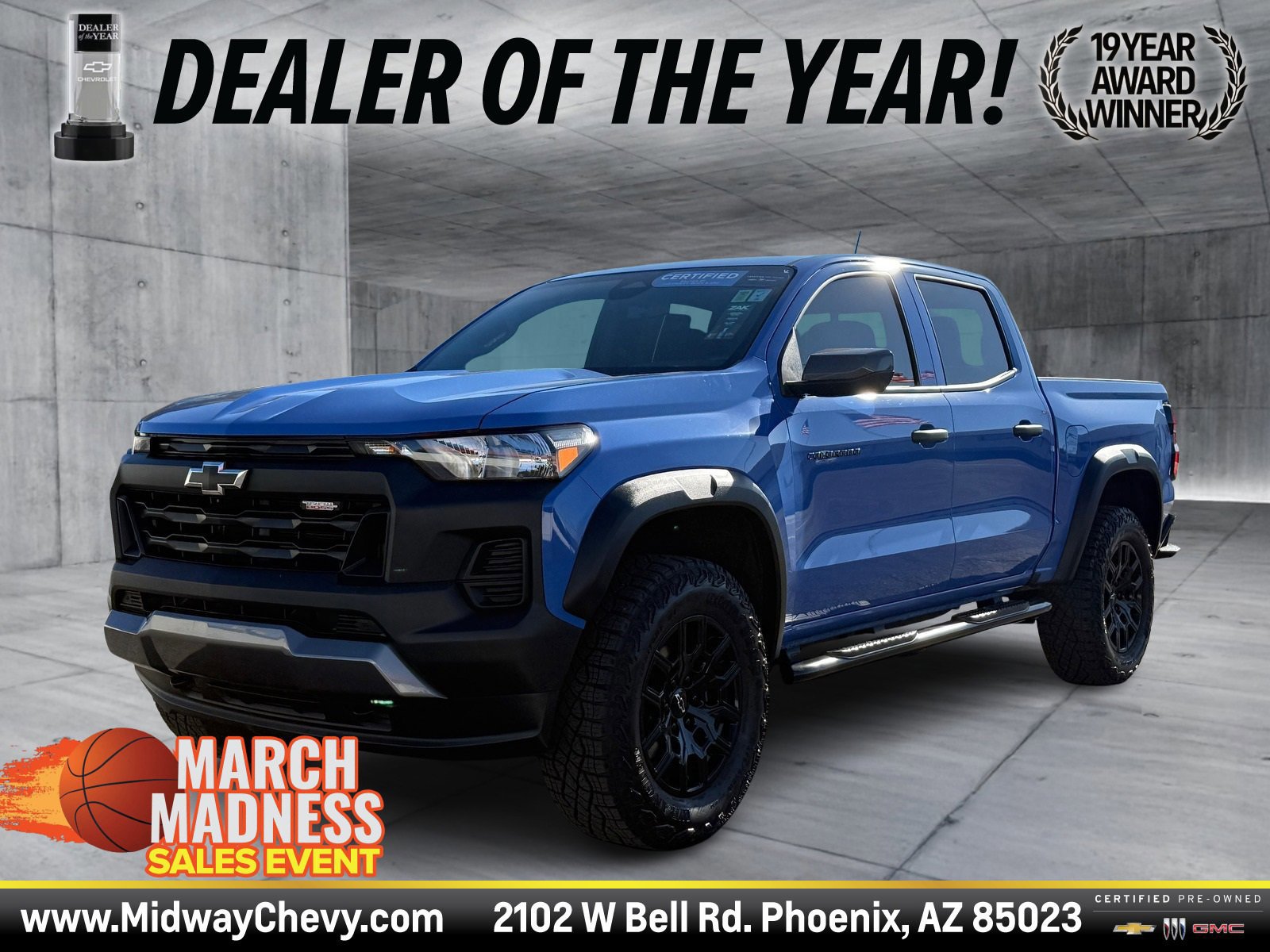 Certified 2025 Chevrolet Colorado Trail Boss w/ LPO, Tailgate Decal Package image 1