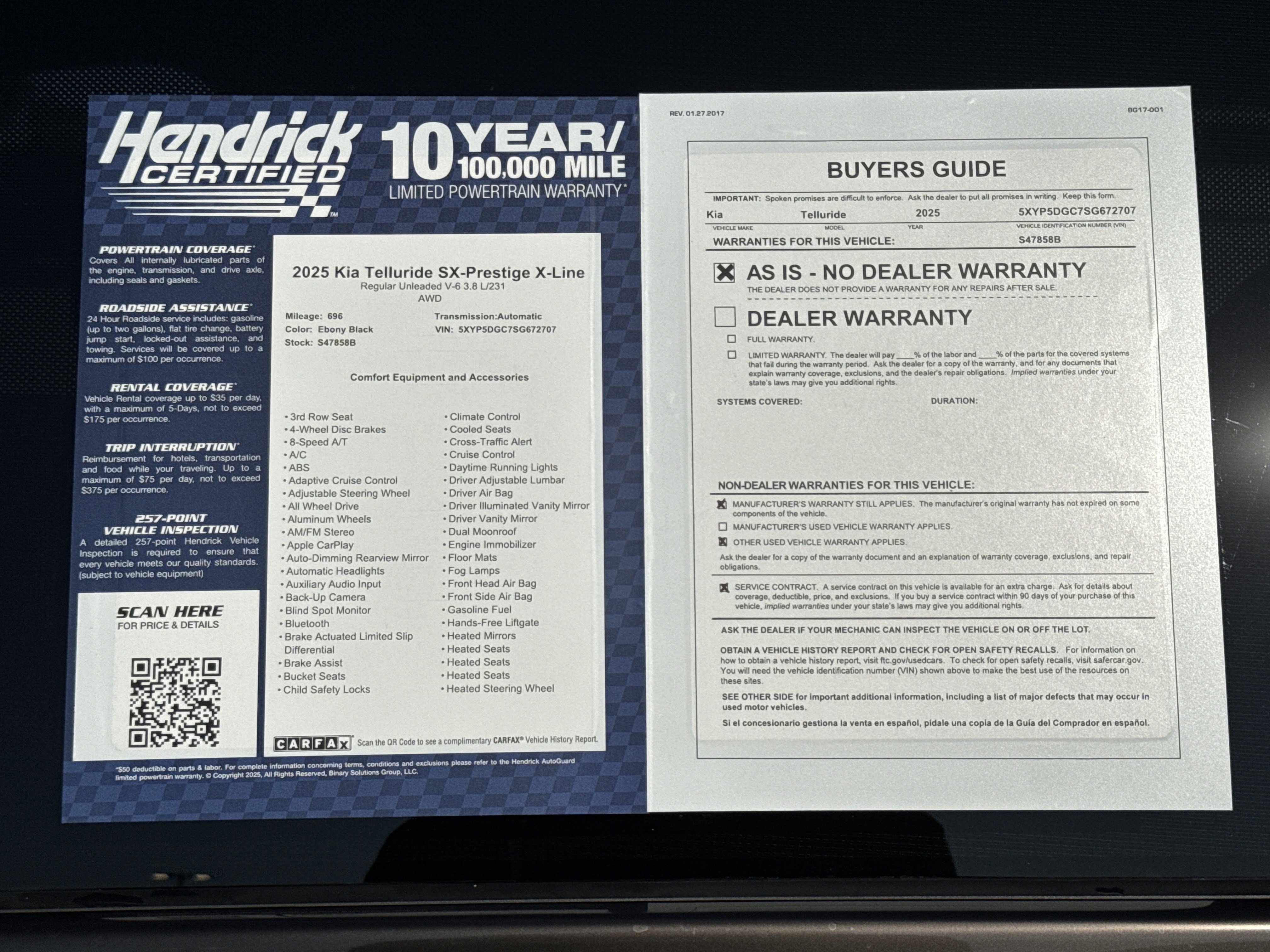 Used 2025 Kia Telluride SX Prestige X-Line image 41