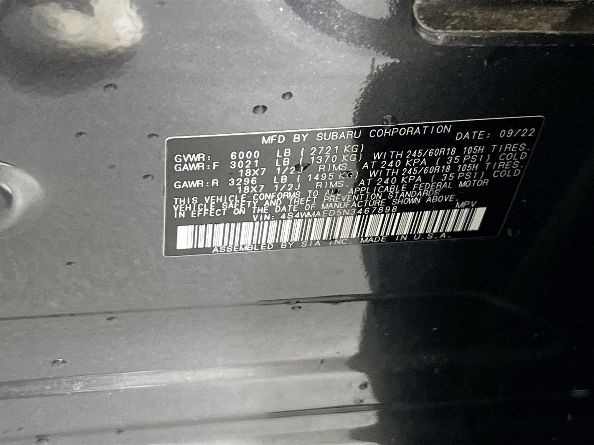 Used 2022 Subaru Ascent Premium w/ Convenience Package image 32