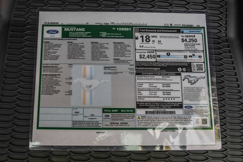 Used 2023 Ford Mustang GT Premium w/ Equipment Group 401A RWD image 31