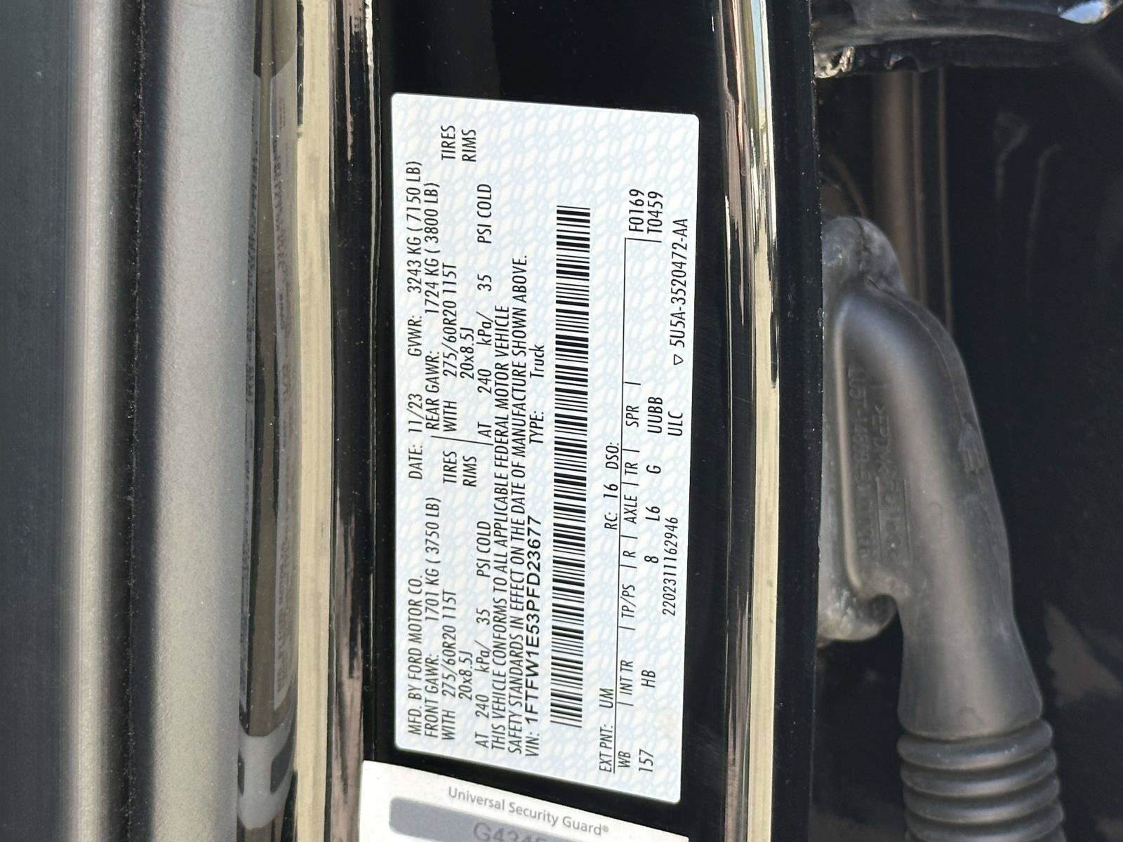 Certified 2023 Ford F150 Lariat w/ Equipment Group 502A High AWD/4WD image 11