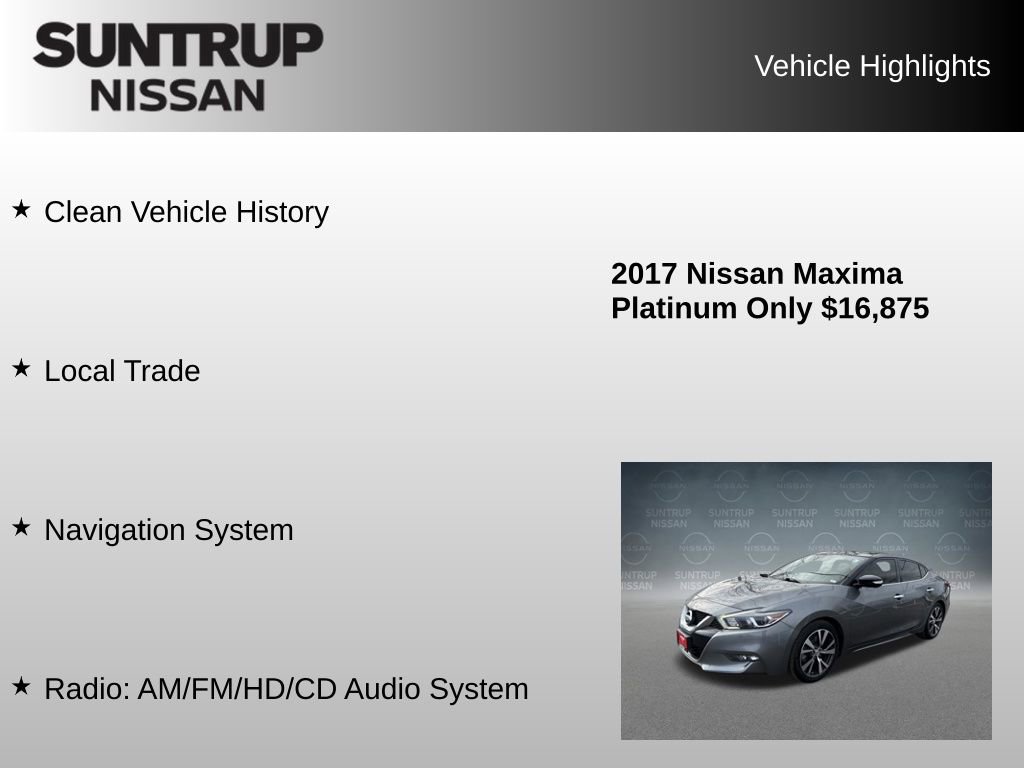 Used 2017 Nissan Maxima Platinum image 8