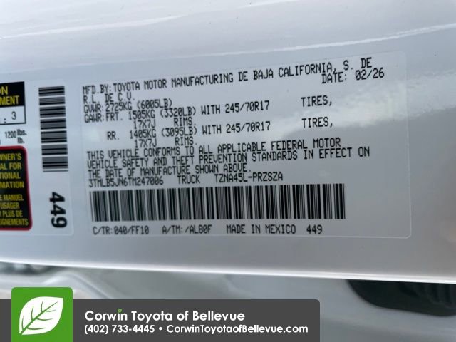 New 2026 Toyota Tacoma SR5 image 29