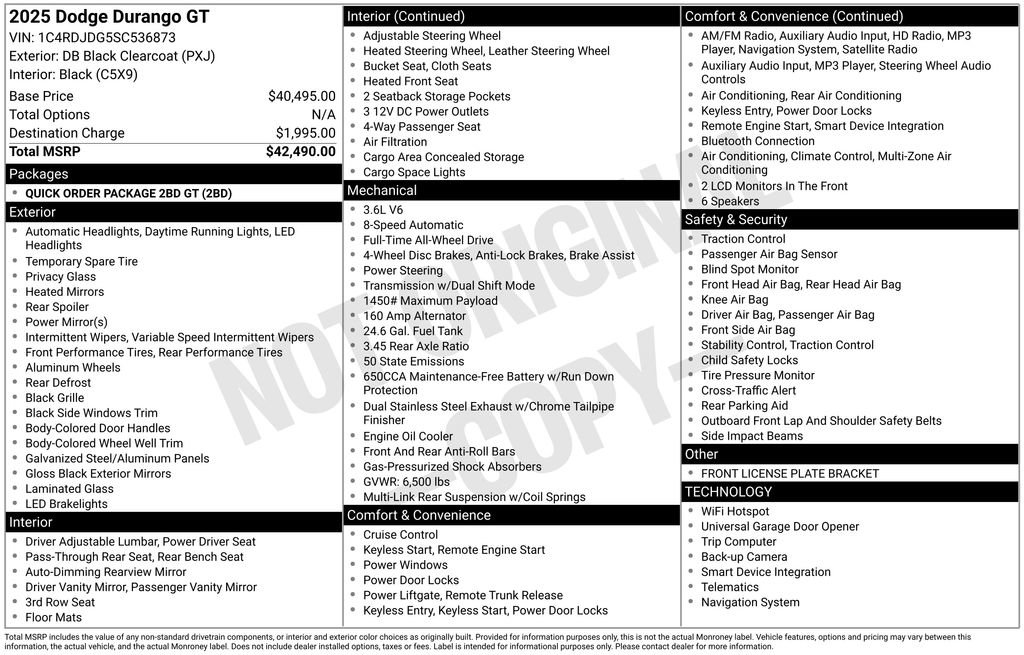 Used 2025 Dodge Durango GT image 35