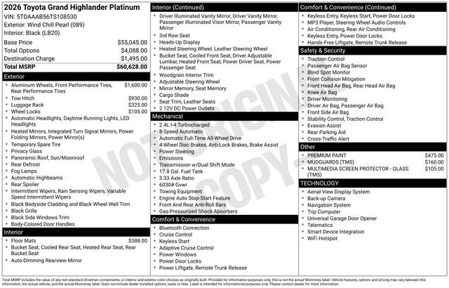 Used 2026 Toyota Grand Highlander Platinum image 37