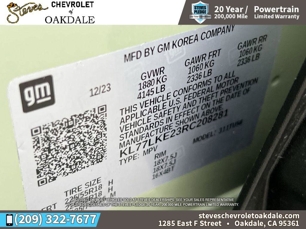 Certified 2024 Chevrolet Trax ACTIV w/ Sunroof Package image 35