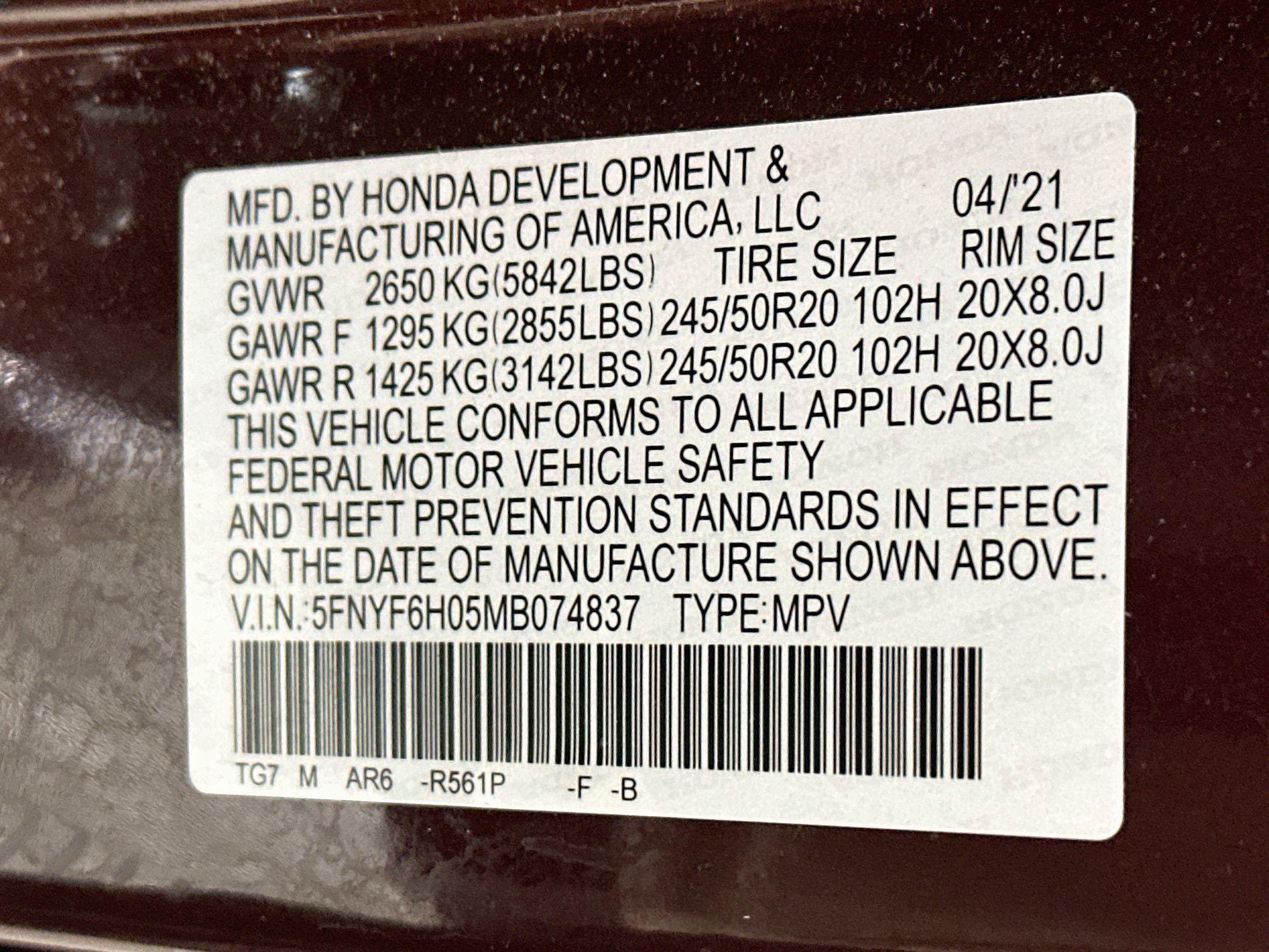 Used 2021 Honda Pilot Elite image 34
