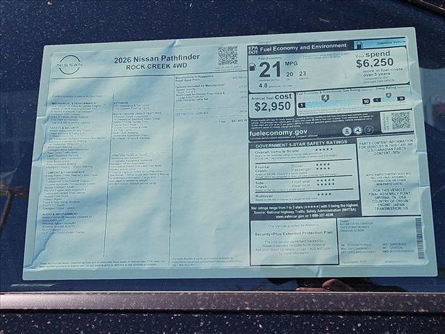 New 2026 Nissan Pathfinder Rock Creek AWD/4WD image 17