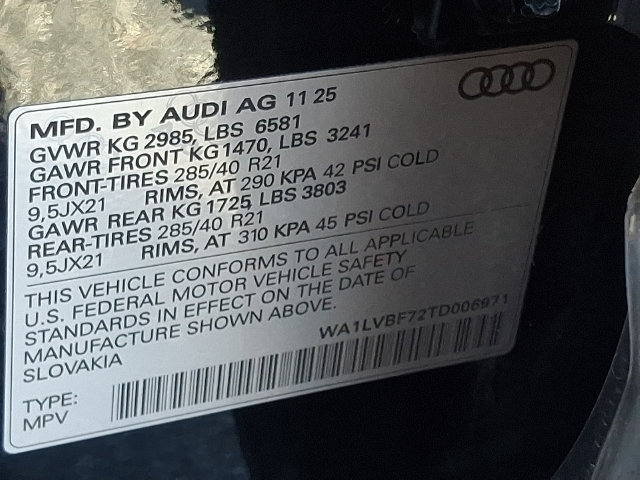 Certified 2026 Audi Q7 3.0T Premium Plus w/ Premium Plus Package AWD/4WD image 26