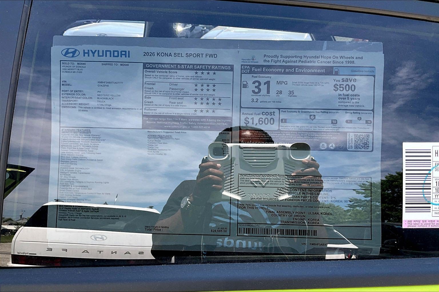 New 2026 Hyundai Kona SEL Sport FWD image 14
