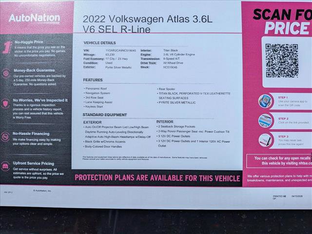 Used 2022 Volkswagen Atlas SEL R-Line AWD/4WD image 26