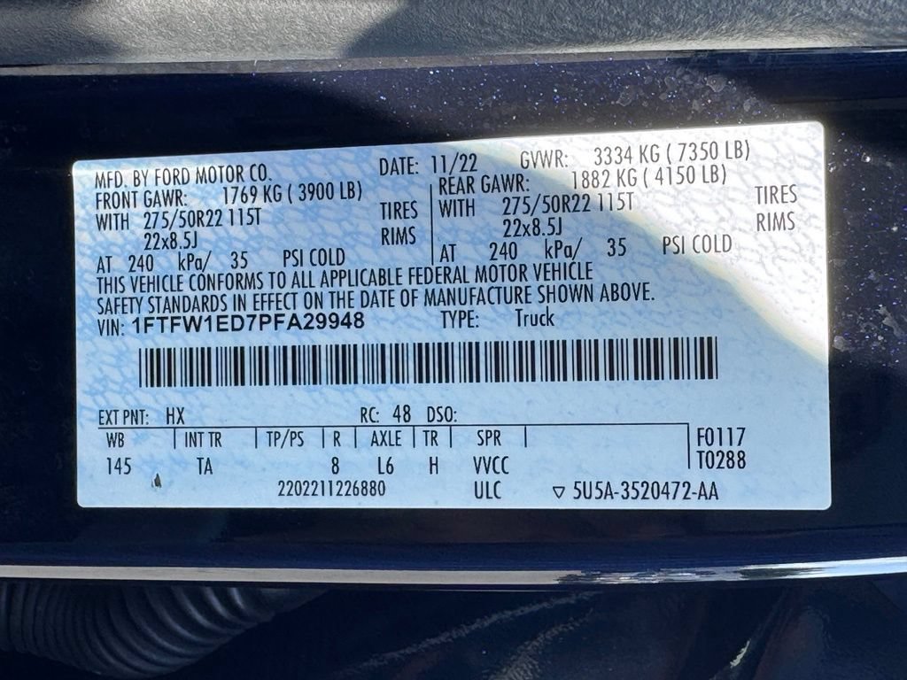 Used 2023 Ford F150 Limited AWD/4WD image 55