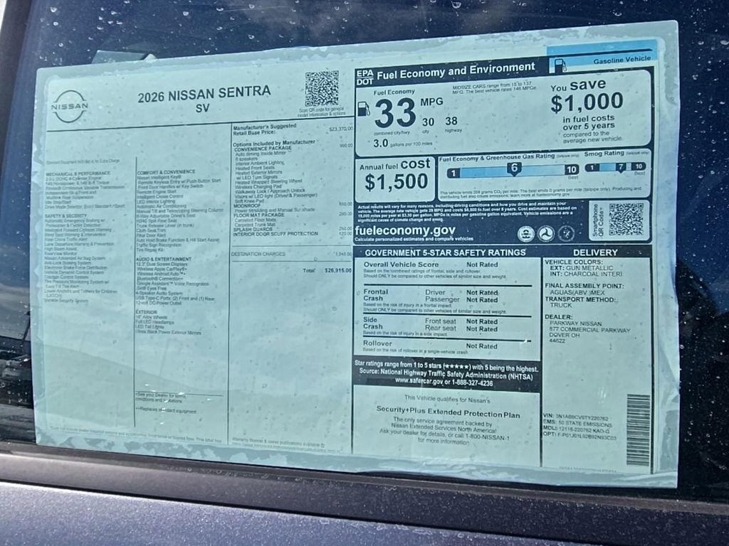 New 2026 Nissan Sentra SV image 34