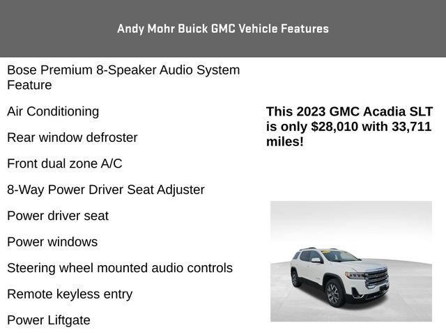 Used 2023 GMC Acadia SLT image 12