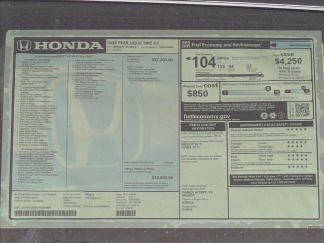 New 2026 Honda Prologue Eco image 17