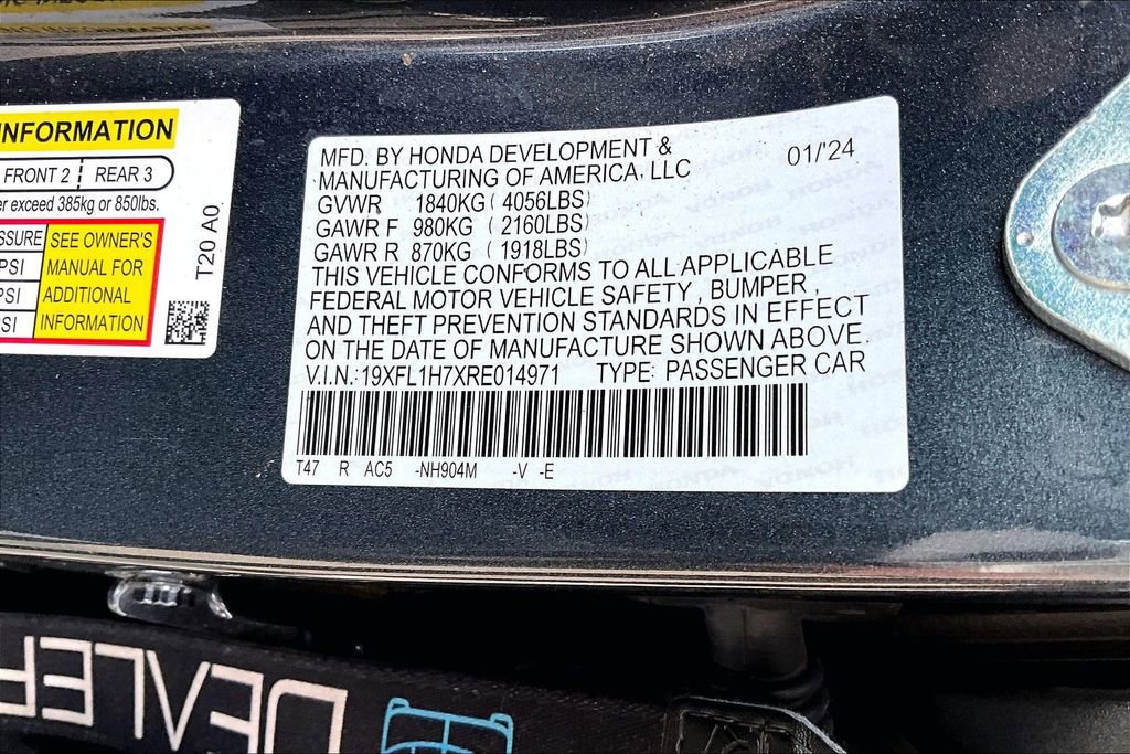 Used 2024 Honda Civic EX-L image 14