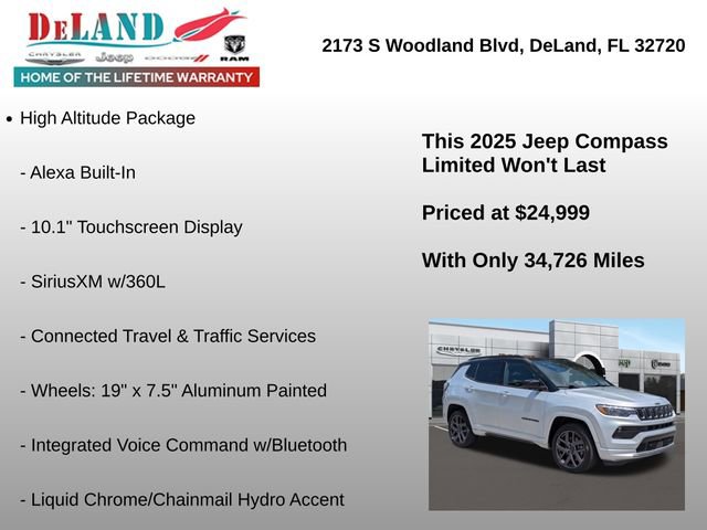 Used 2025 Jeep Compass Limited w/ Driver Assist Group I AWD/4WD image 31