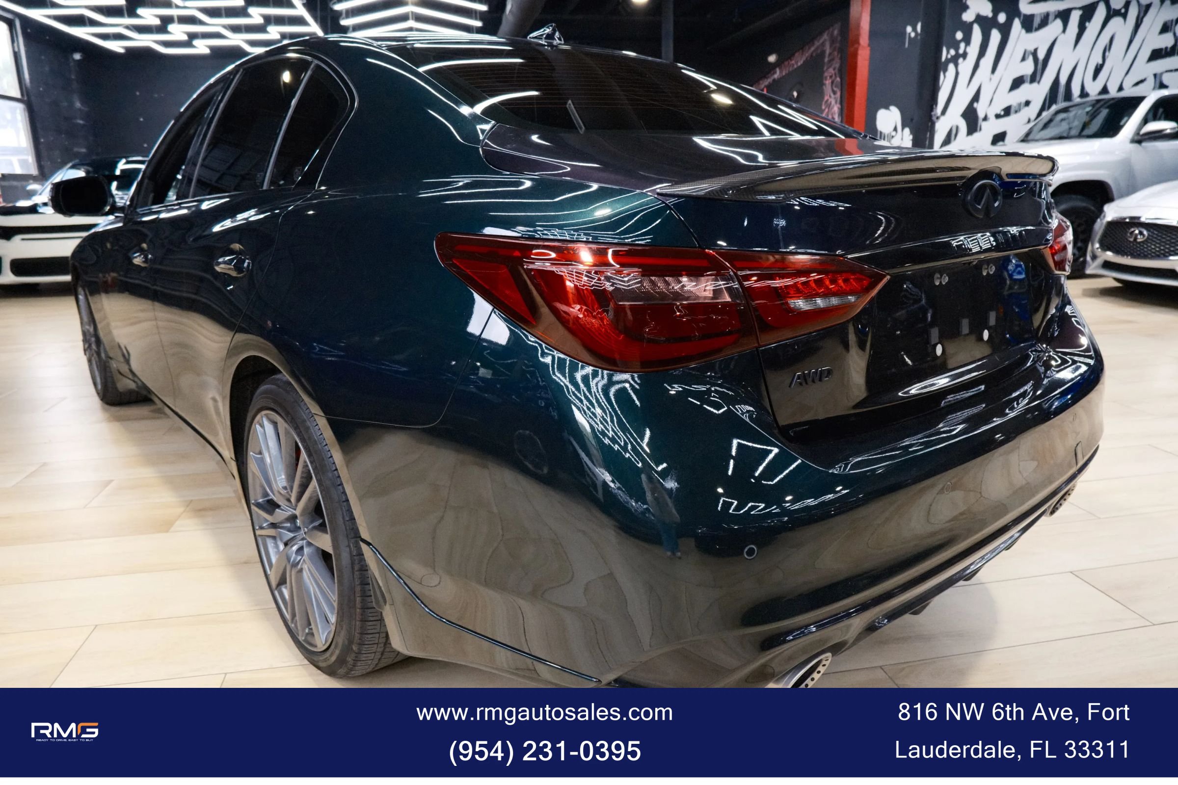 Used 2024 INFINITI Q50 Red Sport 400 w/ Black Opal Edition AWD/4WD image 9