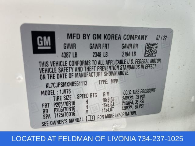 Certified 2022 Chevrolet Trax LT w/ LT Convenience Package image 32