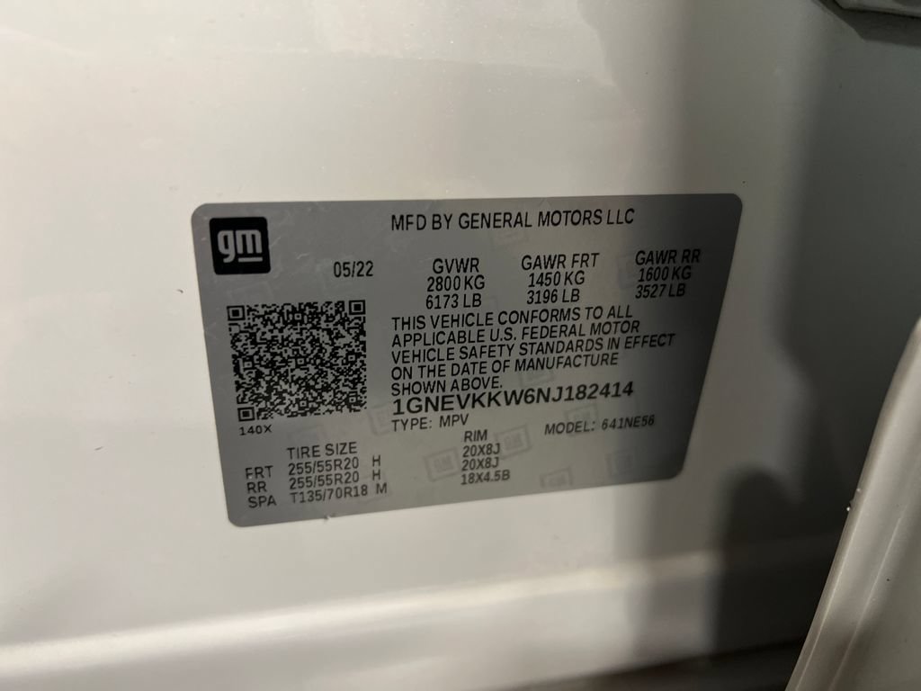 Certified 2022 Chevrolet Traverse Premier w/ LPO, Floor Liner Package AWD/4WD image 30
