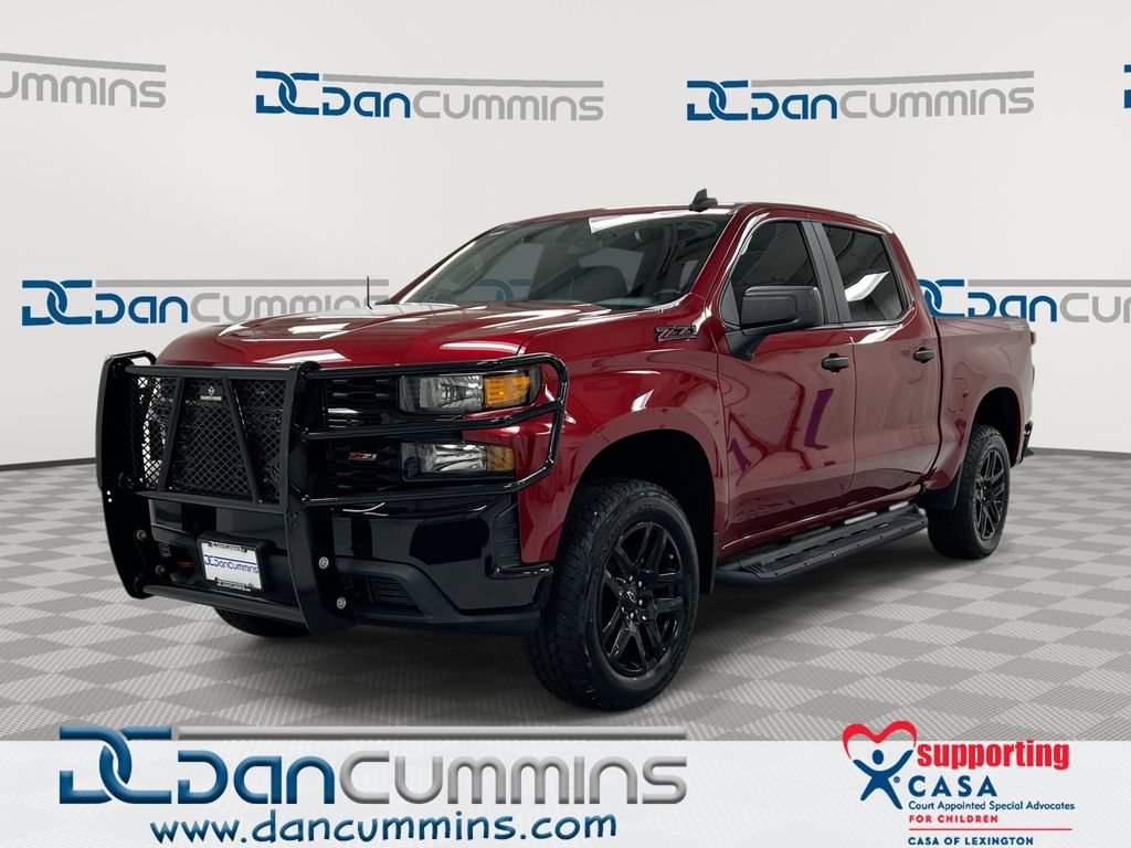 Used 2021 Chevrolet Silverado 1500 Custom Trail Boss w/ LPO, Dark Essentials Package AWD/4WD video 1