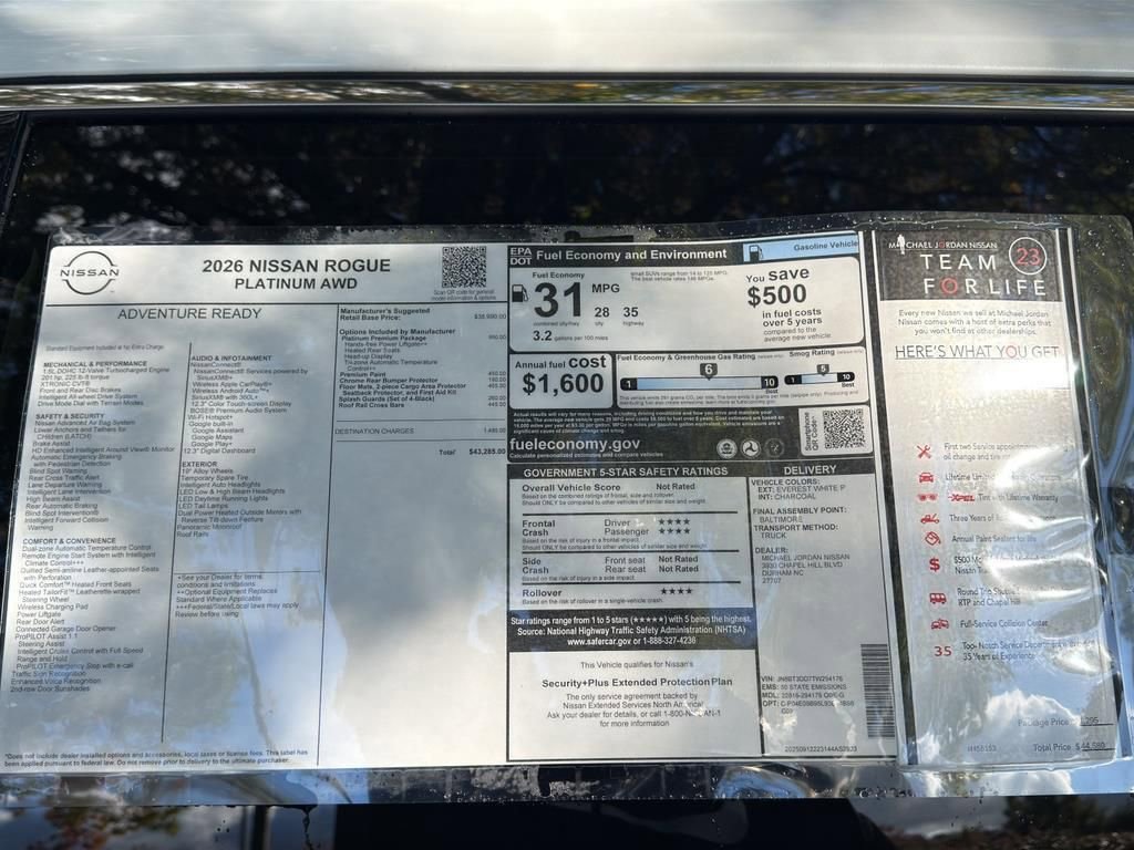New 2026 Nissan Rogue Platinum image 12