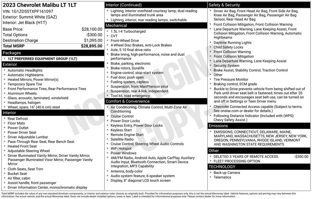 Used 2023 Chevrolet Malibu LT image 52