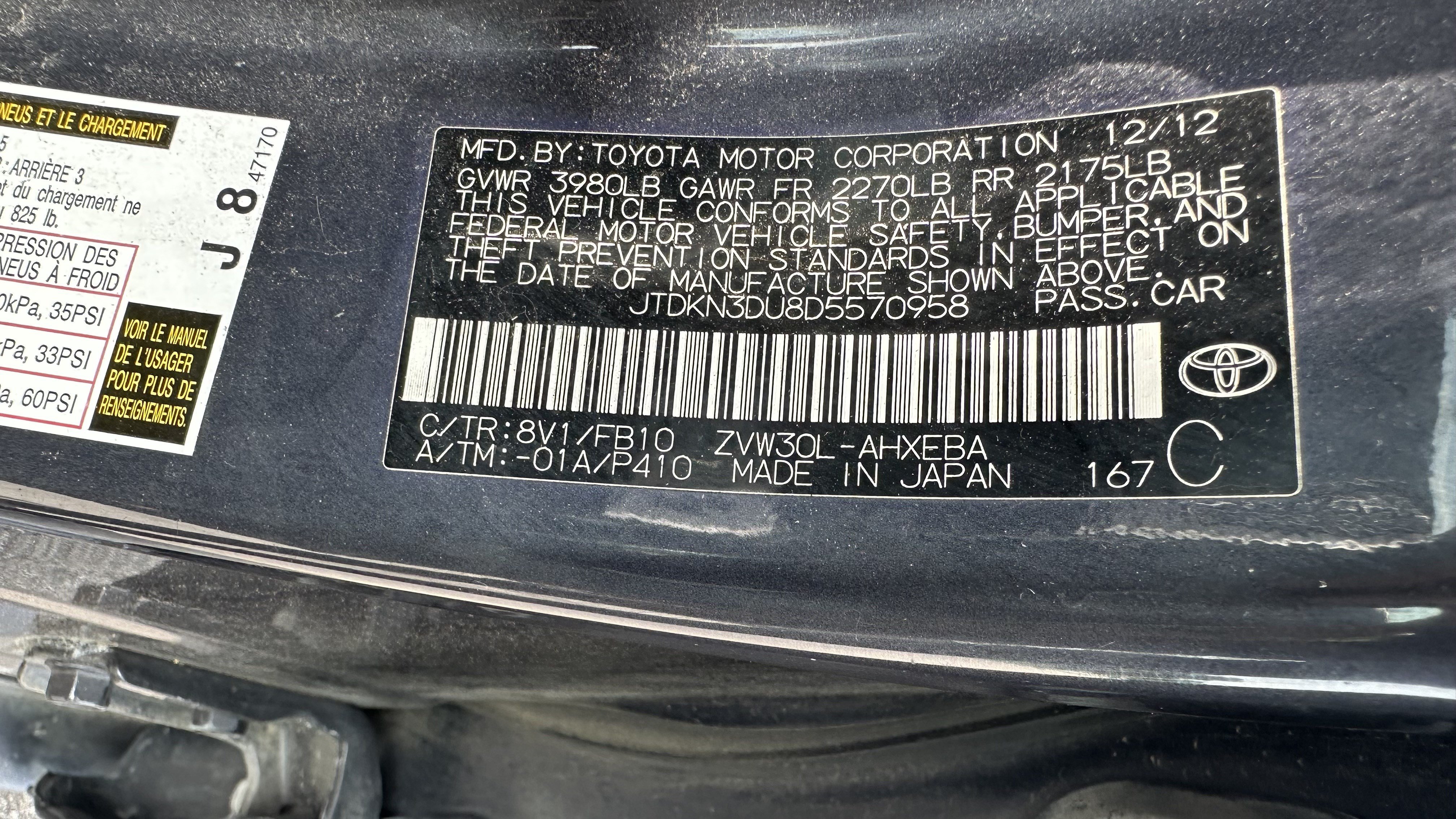 Used 2013 Toyota Prius Two FWD image 34