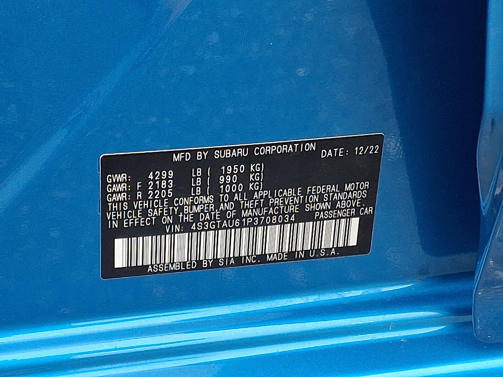 Certified 2023 Subaru Impreza 2.0i Limited AWD/4WD image 27