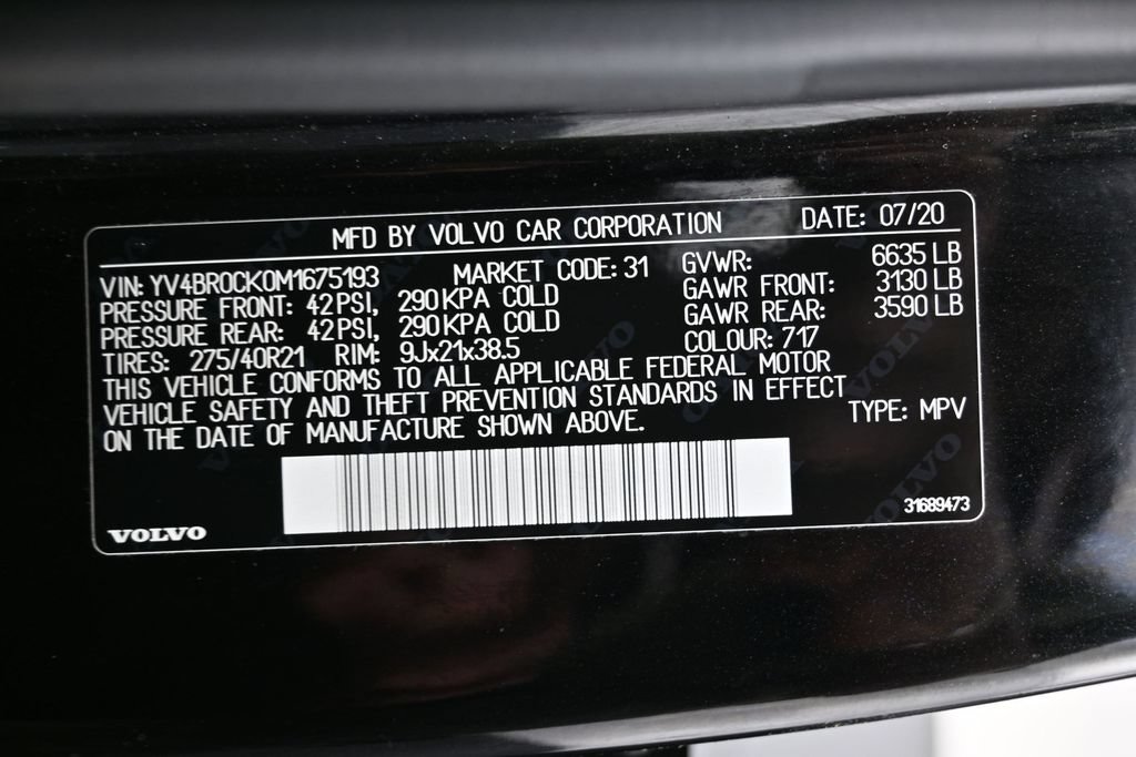 Used 2021 Volvo XC90 T8 Inscription Expression w/ Climate Package AWD/4WD image 40