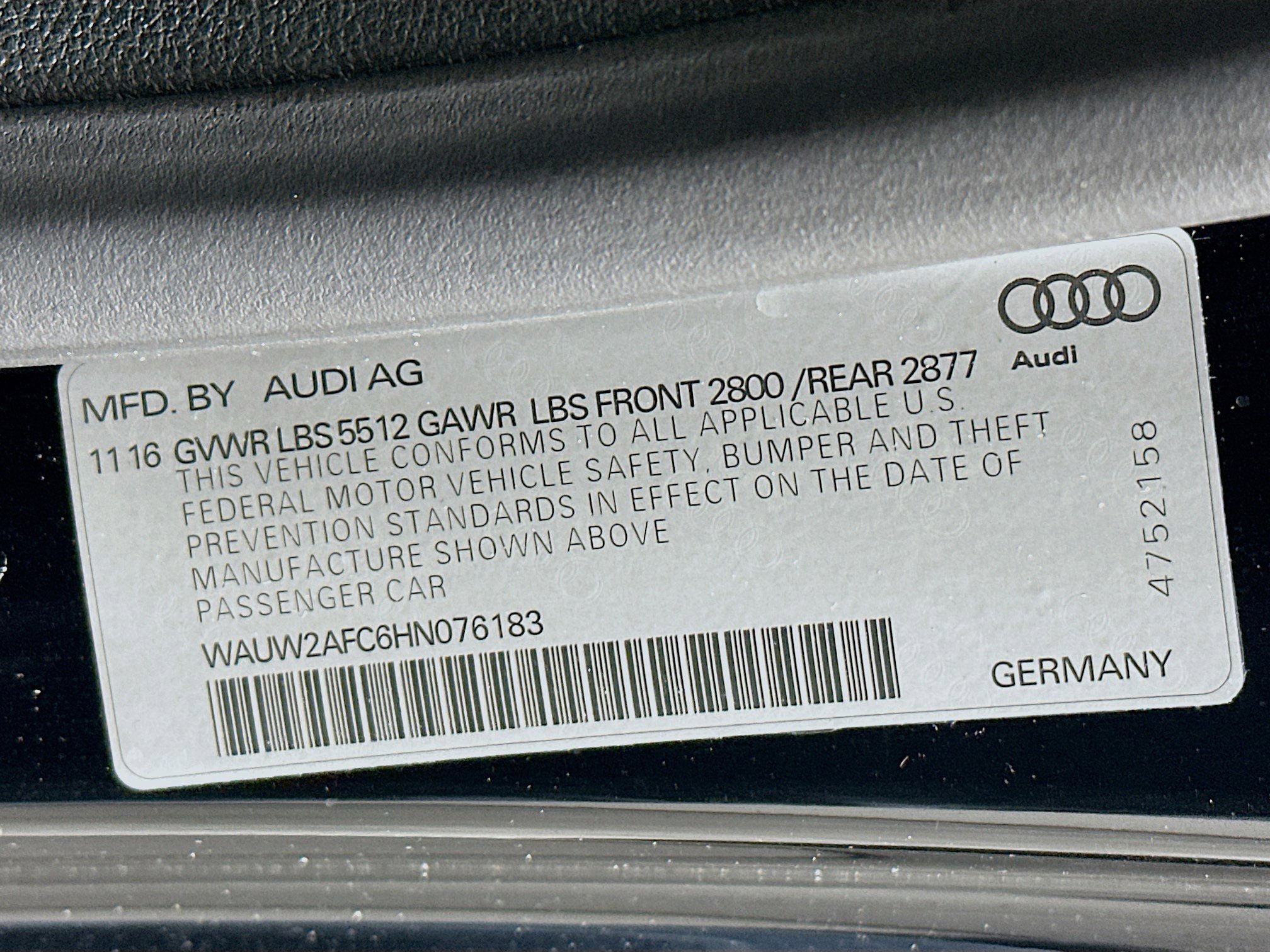 Used 2017 Audi A7 3.0T Premium Plus w/ Black Optic Package AWD/4WD image 12