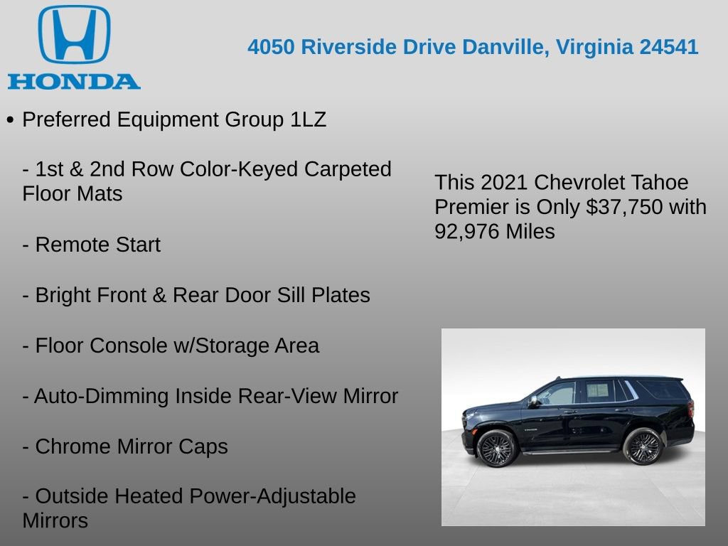 Used 2021 Chevrolet Tahoe Premier w/ Premium Package AWD/4WD image 12