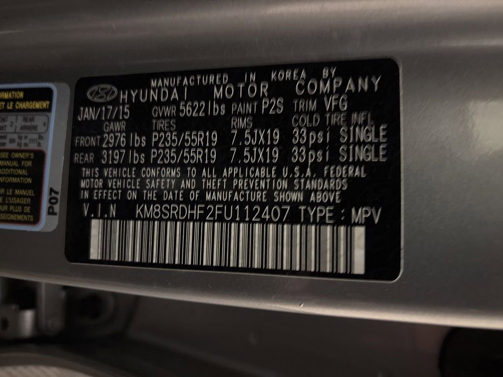 Used 2015 Hyundai Santa Fe Limited w/ Option Group 04 image 13