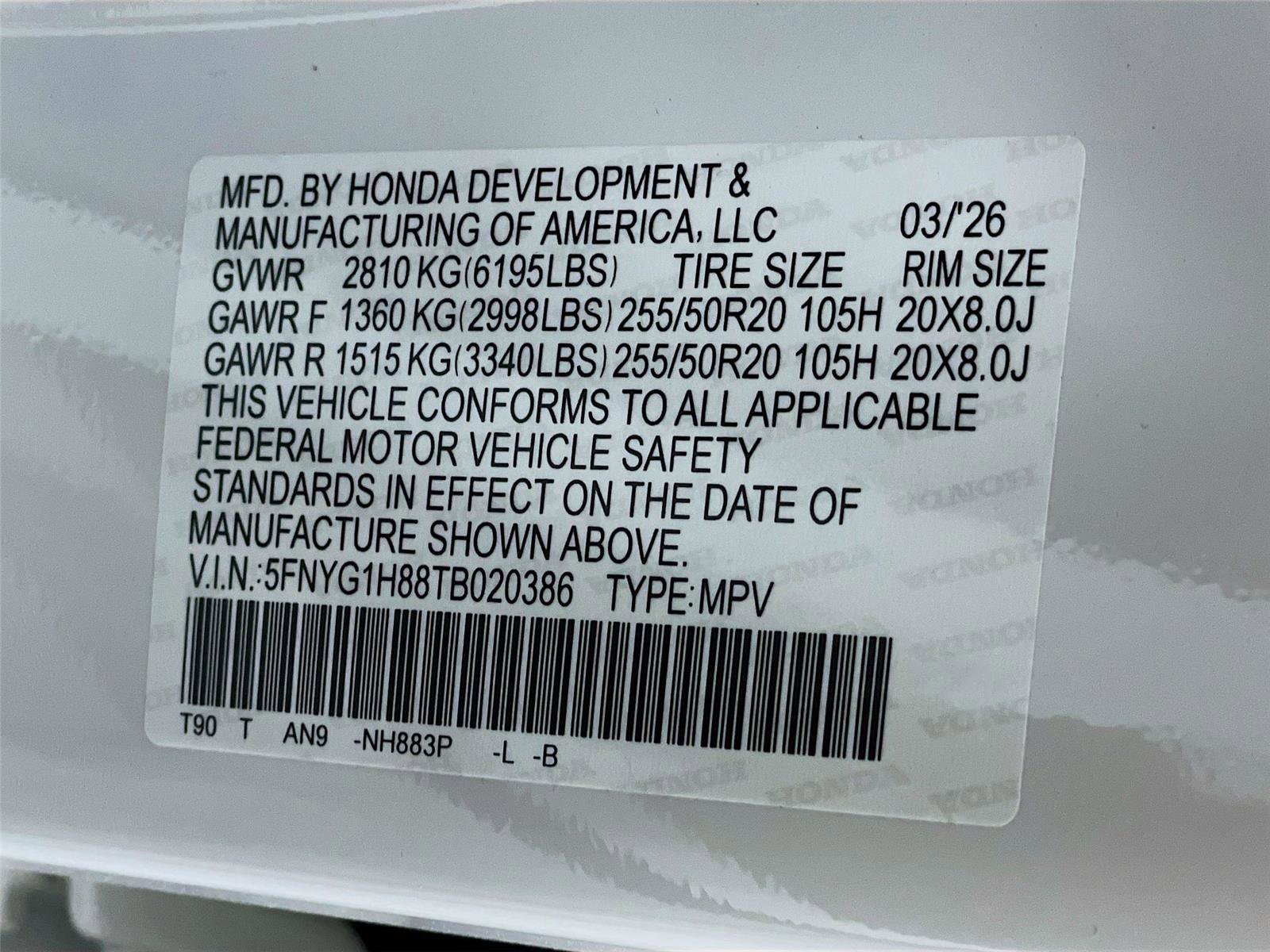 New 2026 Honda Pilot Elite image 23