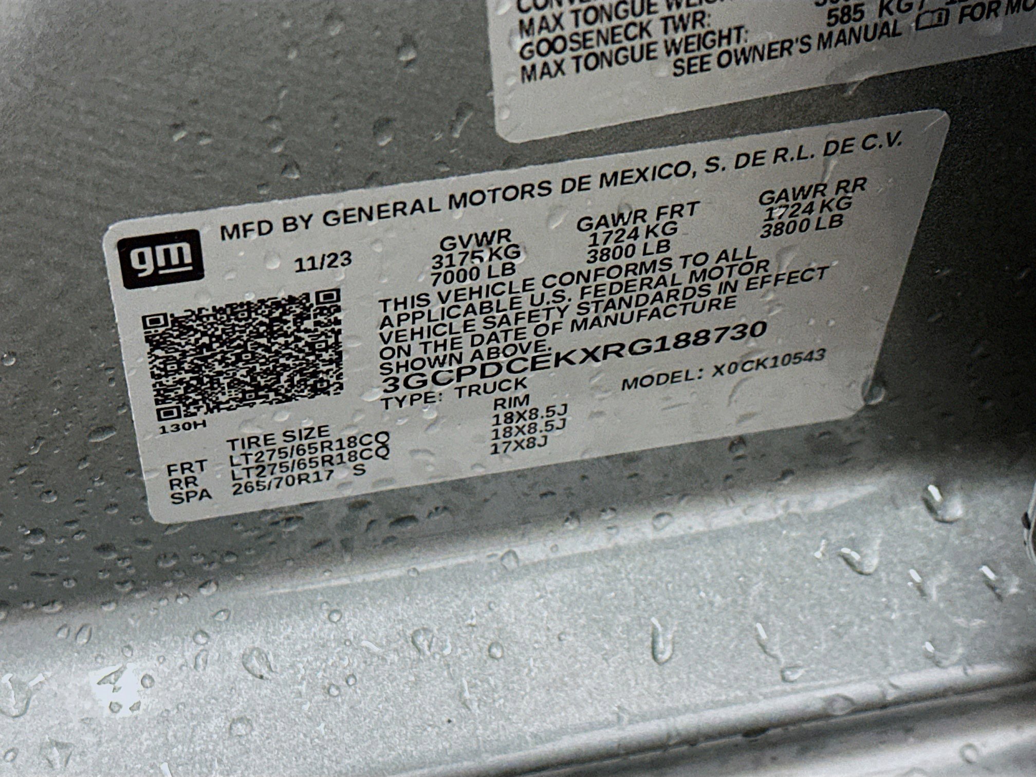 Used 2024 Chevrolet Silverado 1500 Custom Trail Boss w/ LPO, Dark Essentials Package image 12