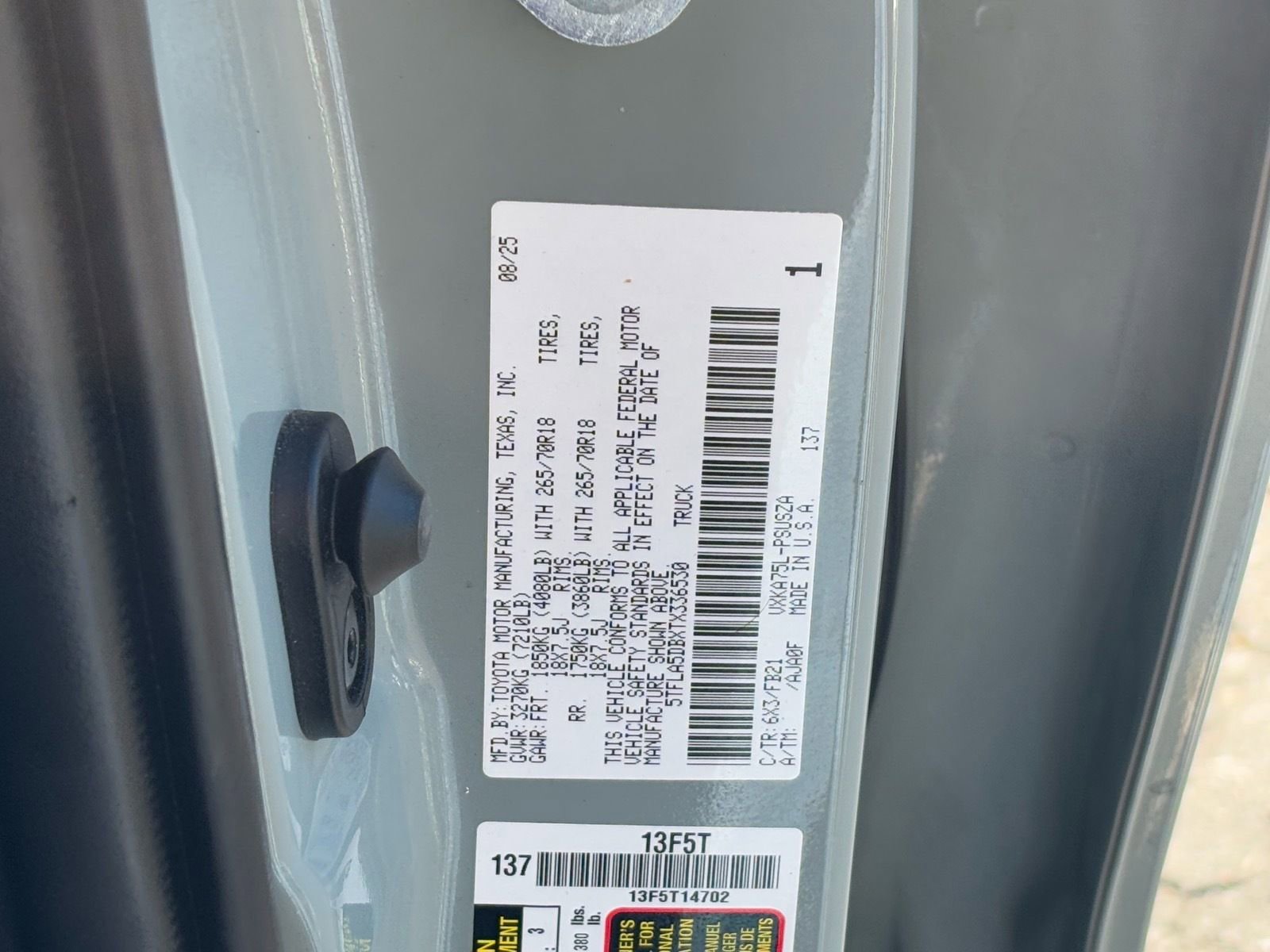 Certified 2026 Toyota Tundra SR5 w/ TRD Off-Road Package image 33