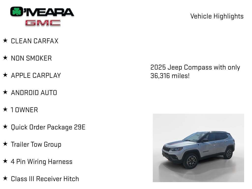 Used 2025 Jeep Compass Trailhawk w/ Trailer Tow Group image 8