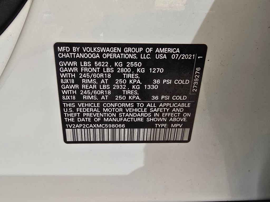 Used 2021 Volkswagen Atlas S FWD image 40