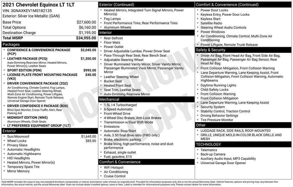 Used 2021 Chevrolet Equinox LT FWD image 6