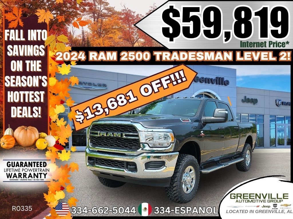 New 2024 RAM 2500 Tradesman w/ Chrome Appearance Group
